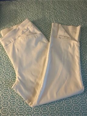 White Women's Dress Pants - Classic Straight Leg